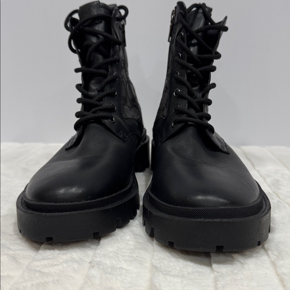 Coach Men’s CitySole Lace-Up Boot Signature Jacquard Black Size 11D NWOT - Picture 3 of 15